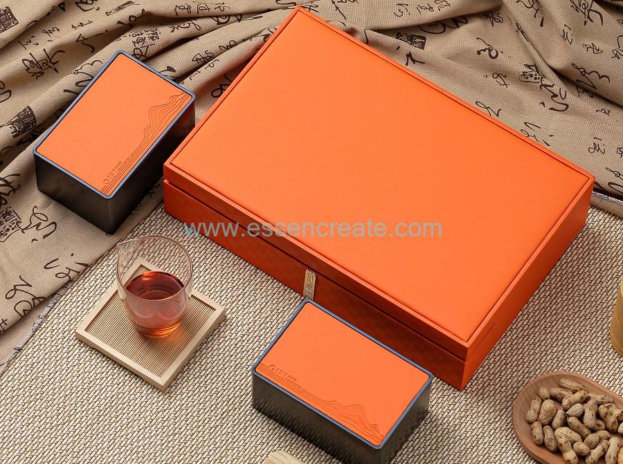paper block box for tea with window