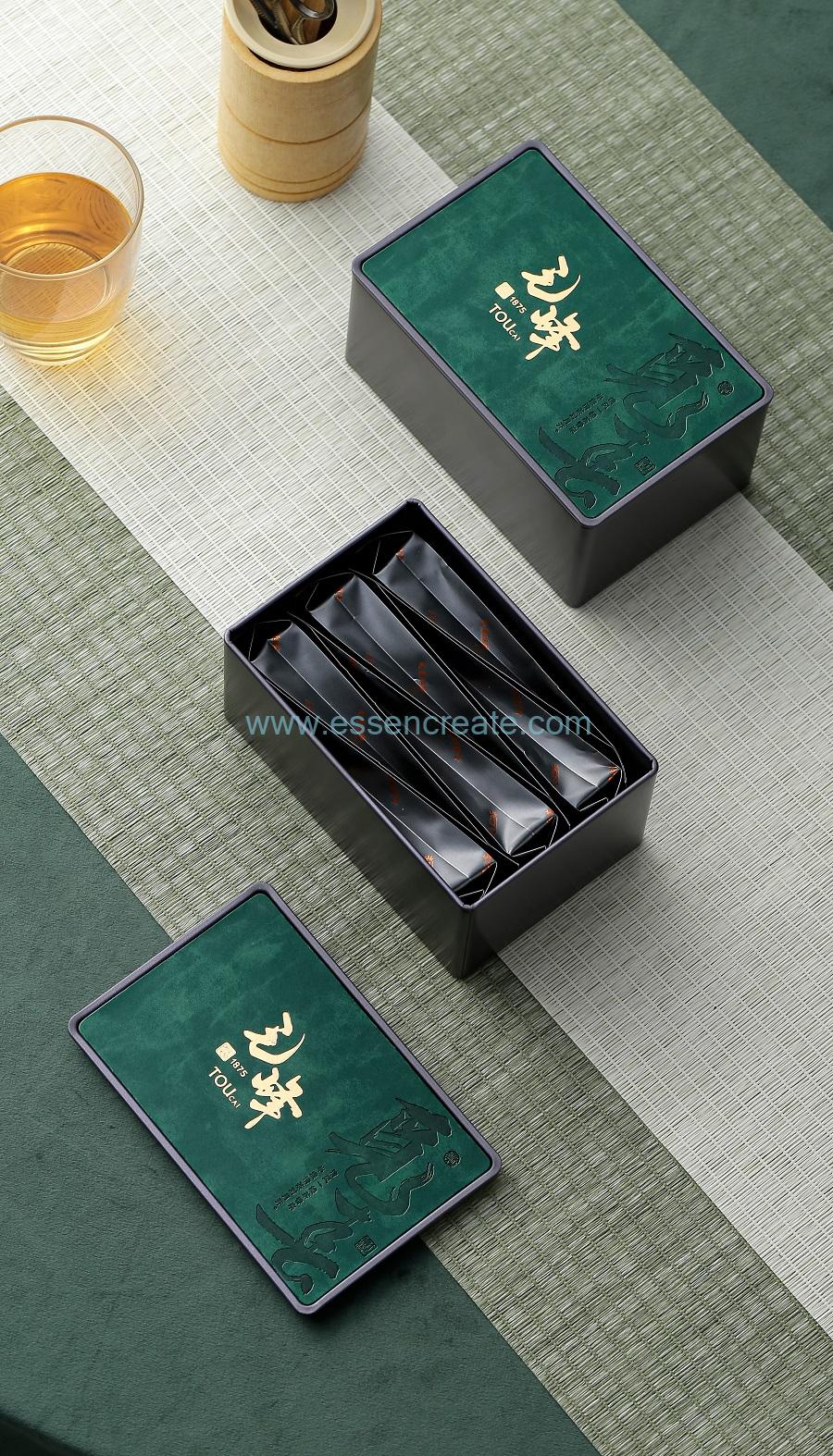 tea package with rectangle box