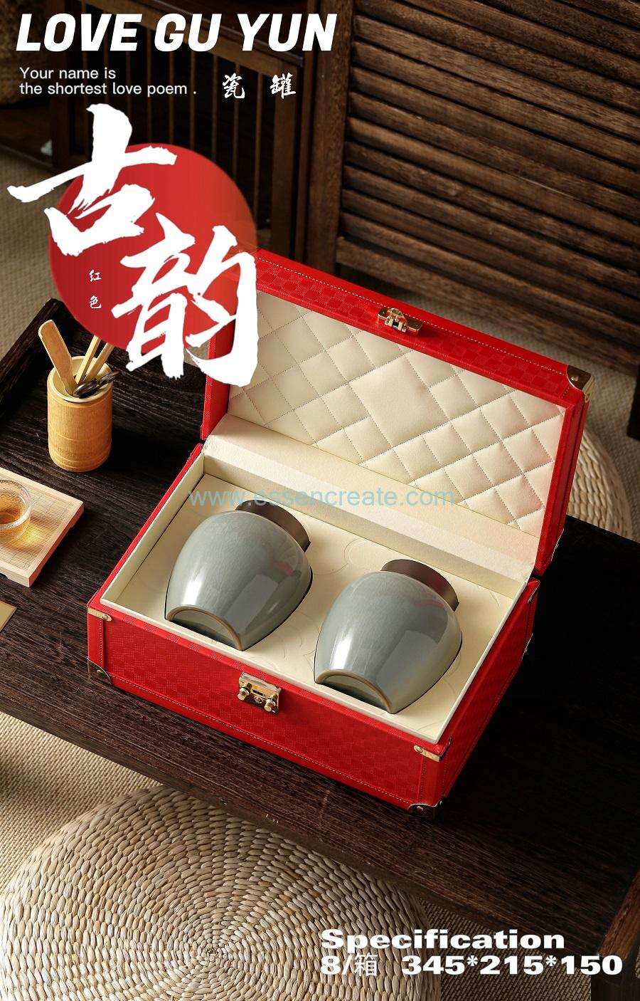 wooden tea caddies gift box large cylinder wood
