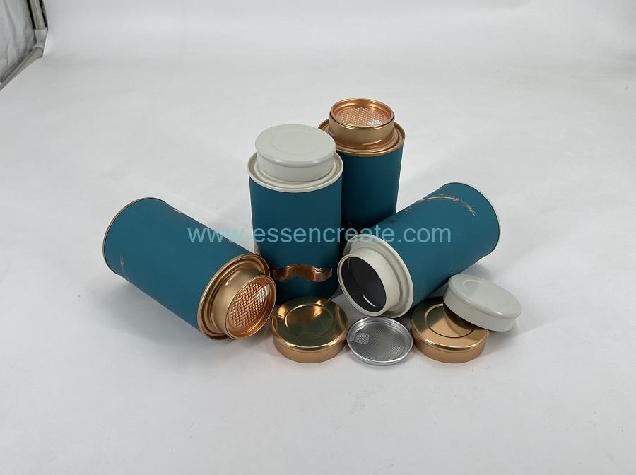 tea canister packaging yellow