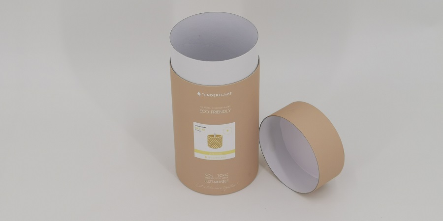 tealight candle packaging tube box