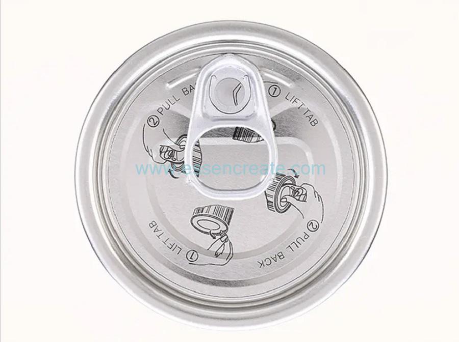 easy open end lids plastic