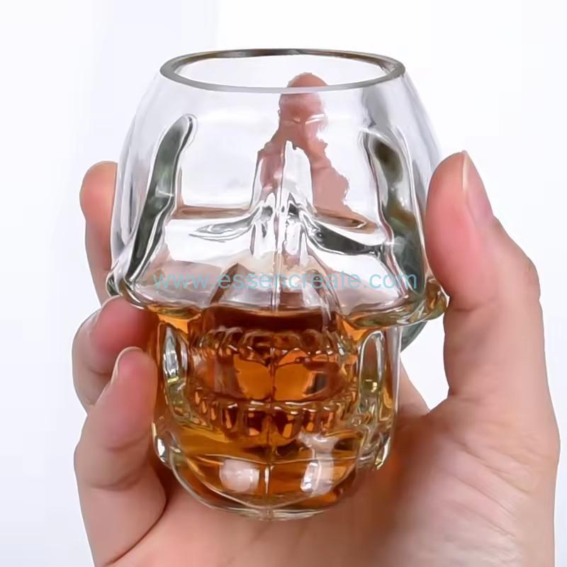 Crystal Vodka Skull Shot Glass