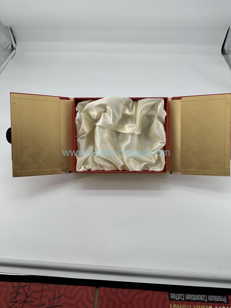 cardboard paper drawer gift box with ribbon