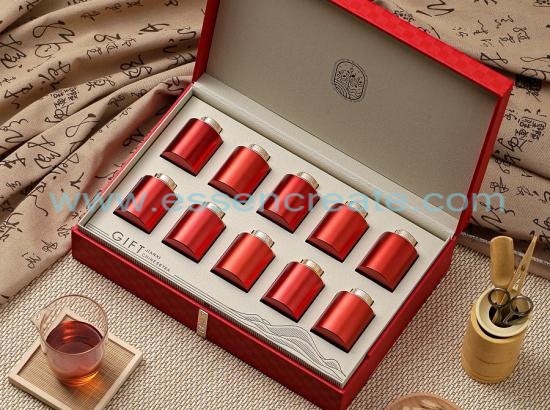 Gift Box With Ten Small Jars
