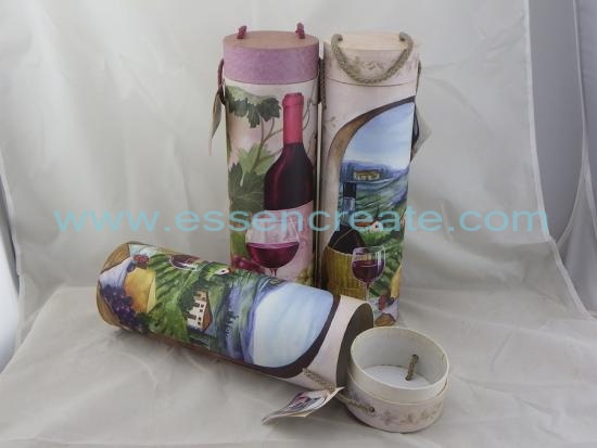 Wine Bottle Gift Packaging Tube Box