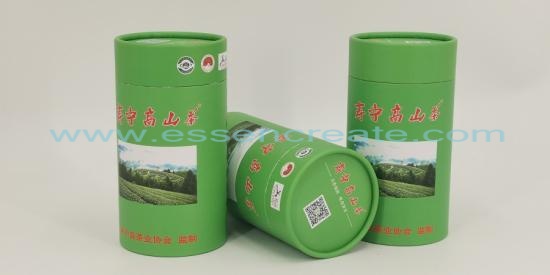 Mountain Tea Round Paper Can Packaging