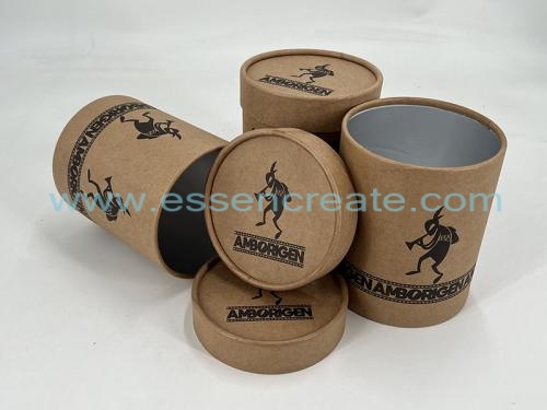 Natural Round Cardboard Kraft Paper Tube for Tea Coffee Bean Packaging