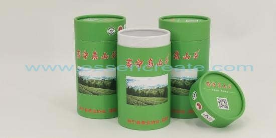 Mountain Tea Round Paper Can Packaging