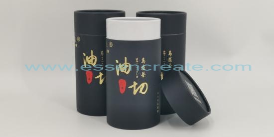 Oolong Tea Round Paper Can Packaging