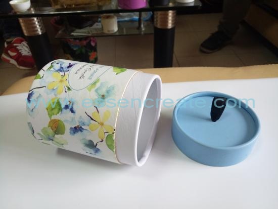 Exquisite Candle Round Paper Wrapped Can Packaging