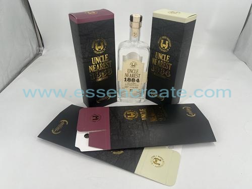 Custom printed size packaging paper box for single bottles of wine