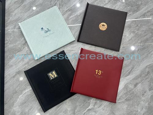 Leather waterproof family photo collection book for children and adults
