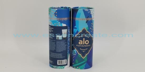 Skin Care Paper Can With Rolled Edges