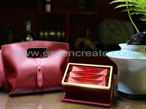  Custom Leather Gift Boxes For Portable Tea