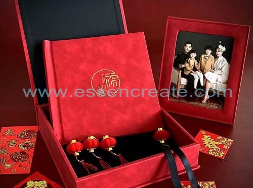  Custom Collection Album Photos Leather Gift Box Packaging