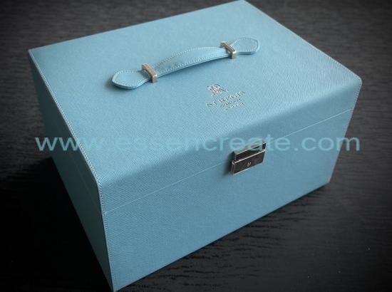 Ceramic Tea Set Leather Gift Box Packaging