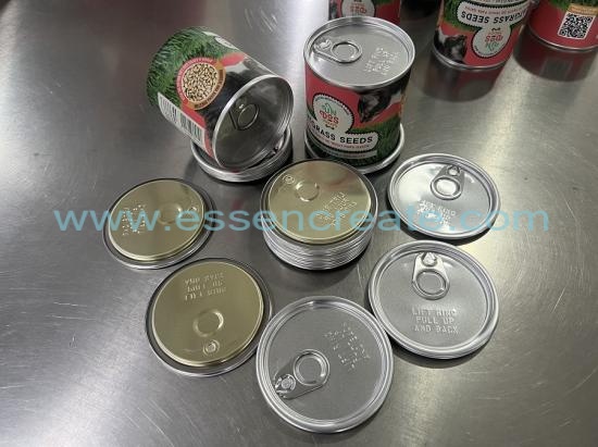 Cover Paper Can With Aluminum Easy To Pull Lid