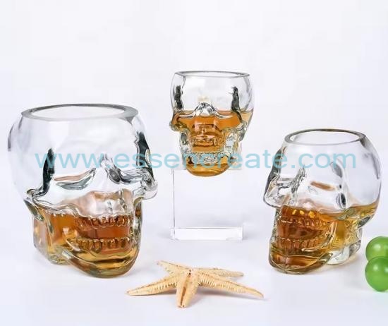 Vodka Doomed Shot Glass Skull Cups