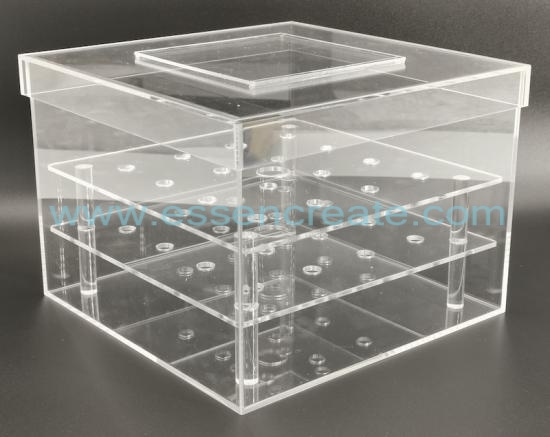 Two Tiers 16 Holes Acrylic Flower Box