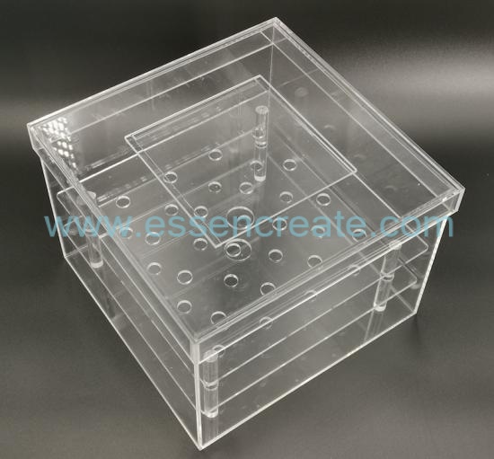 Two Tiers 16 Holes Acrylic Flower Box