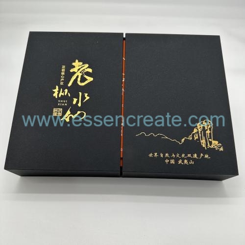 Custom High-End Clamshell Tea Gift Box Inside Small Box