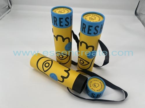 Olive Oil Bottle Packaging Paper Tube with Handle